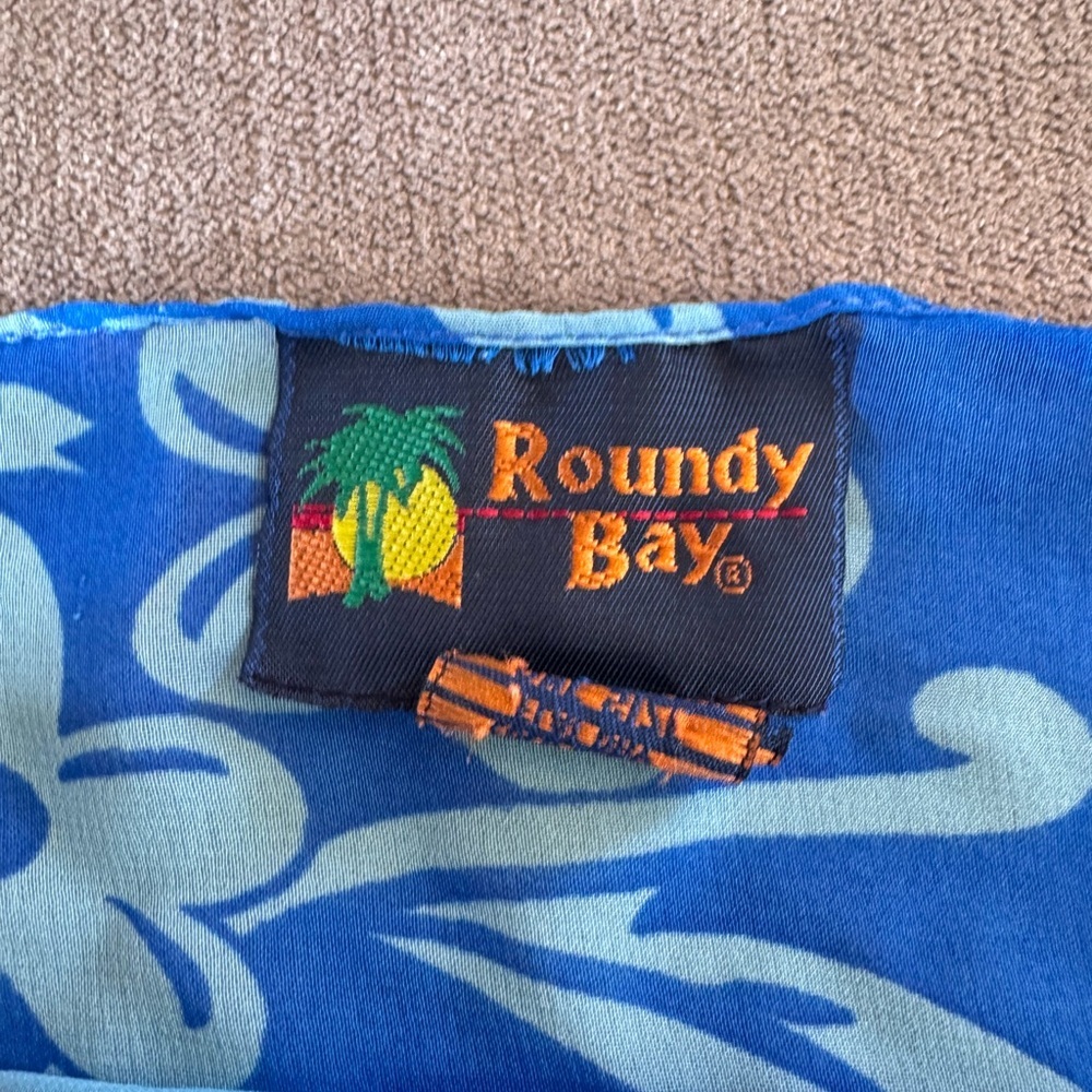 Vintage Roundy Bay Blue Floral Sarong Skirt - Picture 4 of 6